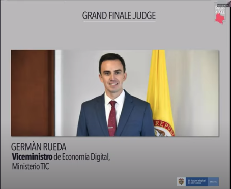 Data science for all, Colombia program judge, German Rueda, Vice Minister of the Digital Economy for MINTIC.