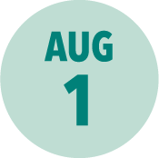 August 1 - ROUND 1 APPLICATIONS DEADLINE August 1 - ROUND 1 APPLICATIONS DEADLINE