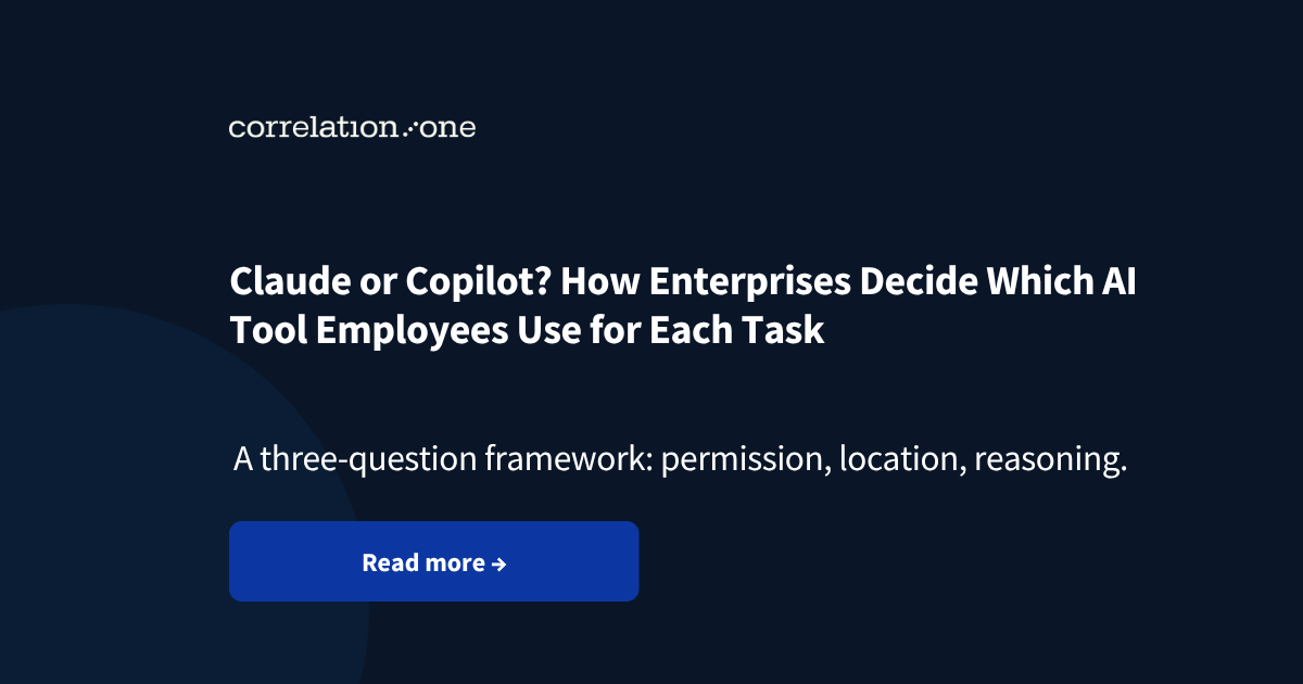 Claude or Copilot? How Enterprises Decide Which AI Tool Employees Use for Each Task