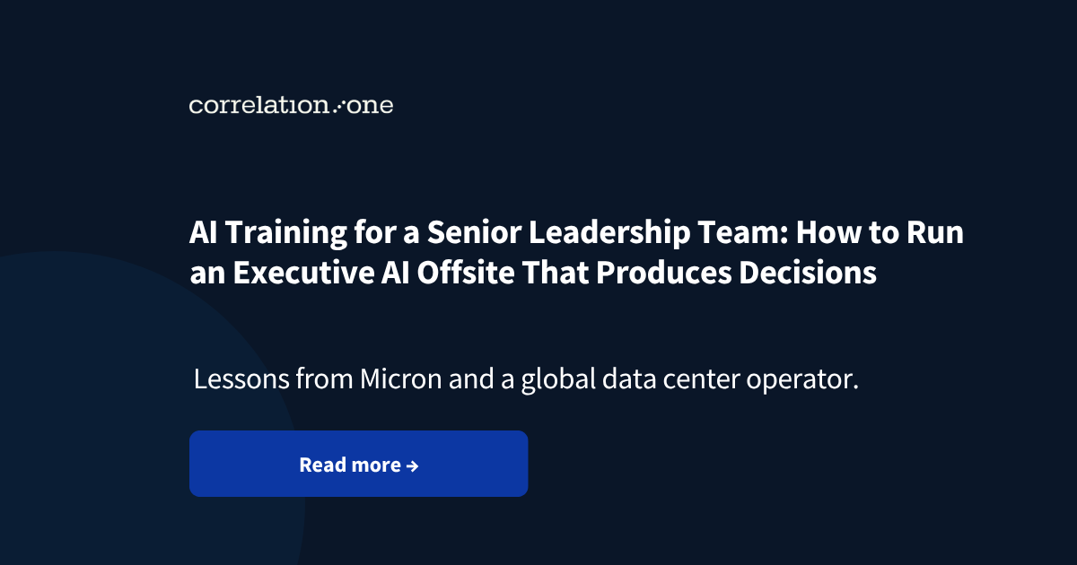 AI Training for a Senior Leadership Team: How to Run an Executive AI Offsite That Produces Decisions (2026)