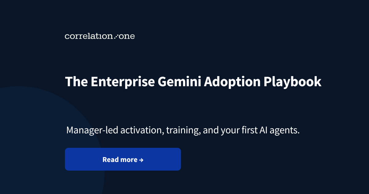 The Enterprise Gemini Adoption Playbook
