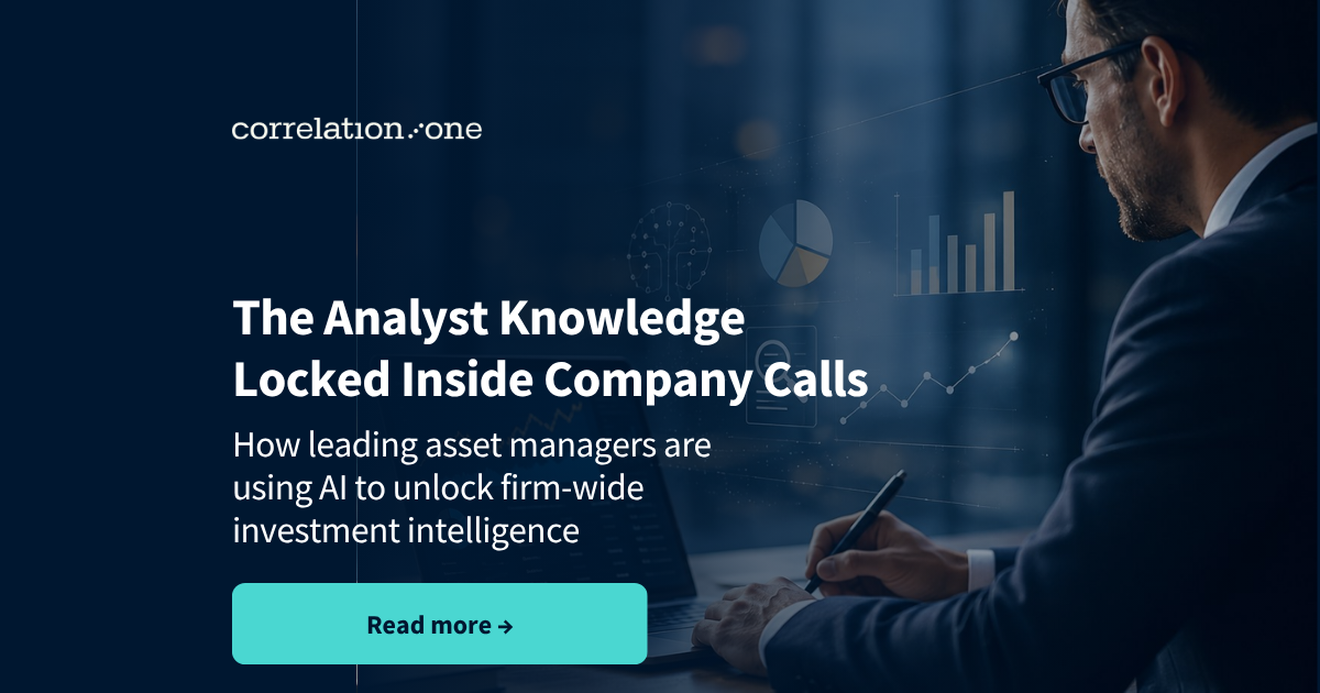 The Analyst Knowledge Locked Inside Company Calls Is Your Firm's Most Underutilized Asset
